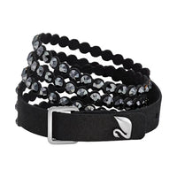 Swarovski Women's Double-Wrap Bracelet - Power Black Rhodium Plated Crystals | 5512512 ,