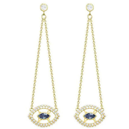 Swarovski Women's Earrings - Admiration Evil Eye Crystal Gold | 5445866 ,