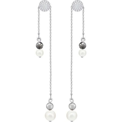Swarovski Women's Earrings - Canopy Rhodium-Plated Crystal Dangle and Drop | 5412408 ,
