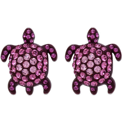 Swarovski Women's Earrings - Mustique Sea Life Rhodium Plated Pink Crystal | 5524396 ,