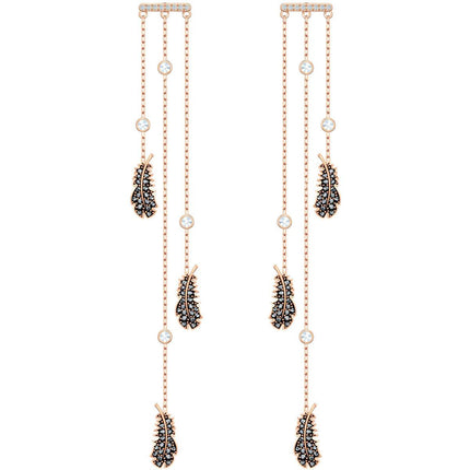 Swarovski Women's Earrings - Naughty Chandelier Pierced Rose Gold Plated | 5497873 ,