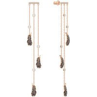 Swarovski Women's Earrings - Naughty Chandelier Pierced Rose Gold Plated | 5497873 ,