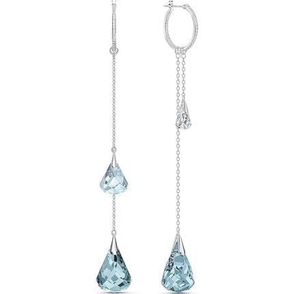 Swarovski Women's Earrings - Spirit Rhodium Plated Hoop Pierced Crystal | 5521784 ,