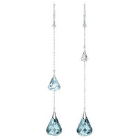 Swarovski Women's Earrings - Spirit Rhodium Plated Hoop Pierced Crystal | 5521784 ,