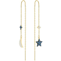 Swarovski Women's Earrings - Symbolic Mixed Metal Finish Moon Pierced | 5412881 ,