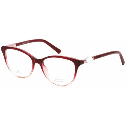 Swarovski Women's Eyeglasses - Bordeaux Full-Rim Cat-Eye Plastic Frame | SK5311 071 ,