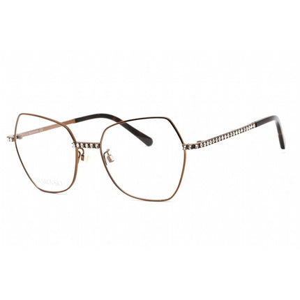 Swarovski Women's Eyeglasses - Butterfly Dark Shiny Brown Metal Frame | SK5422-H 048 ,