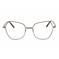 Swarovski Women's Eyeglasses - Butterfly Dark Shiny Brown Metal Frame | SK5422-H 048 ,