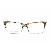 Swarovski Women's Eyeglasses - Butterfly Shape Havana/Clear Plastic Frame | SK5426 056 ,