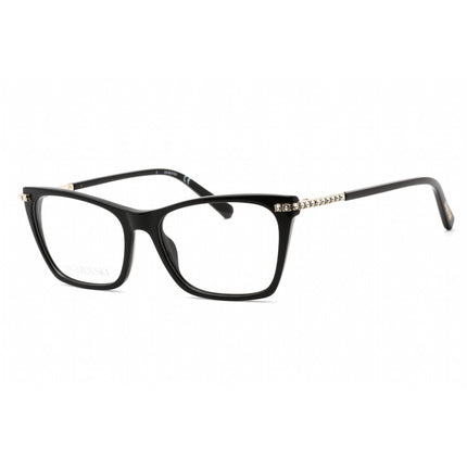 Swarovski Women's Eyeglasses - Butterfly Shape Shiny Black Plastic Frame | SK5426 001 ,