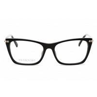 Swarovski Women's Eyeglasses - Butterfly Shape Shiny Black Plastic Frame | SK5426 001 ,