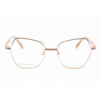 Swarovski Women's Eyeglasses - Butterfly Shiny Rose Gold Metal Frame | SK5422-H 028 ,