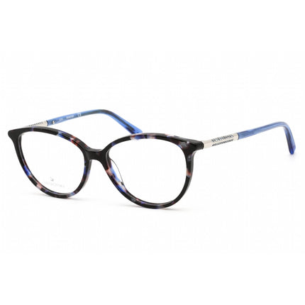 Swarovski Women's Eyeglasses - Cat Eye Shape Colored Havana Plastic Frame | SK5385 055 ,