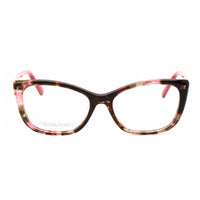Swarovski Women's Eyeglasses - Cat Eye Shape Colored Havana Plastic Frame | SK5416 055 ,