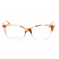 Swarovski Women's Eyeglasses - Cat Eye Shape Havana/Clear Plastic Frame | SK5425 056 ,