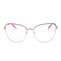 Swarovski Women's Eyeglasses - Cat Eye Shape Violet/Rose Gold Metal Frame | SK5451 083 ,