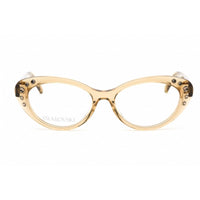 Swarovski Women's Eyeglasses - Cat Eye Shiny Light Brown Plastic Frame | SK5429 045 ,