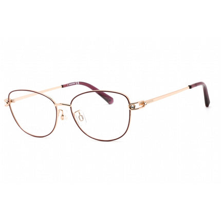 Swarovski Women's Eyeglasses - Cat Eye Shiny Rose Gold Metal Frame | SK5403-D 028 ,