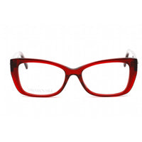 Swarovski Women's Eyeglasses - Clear Lens Cat Eye Shape Red Plastic Frame | SK5452 068 ,