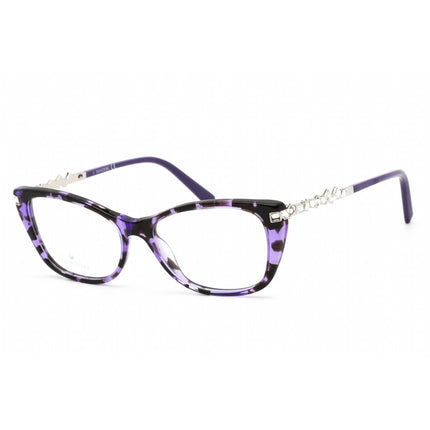Swarovski Women's Eyeglasses - Coloured Havana Cat Eye Full-Rim Frame | SK5343 055 ,