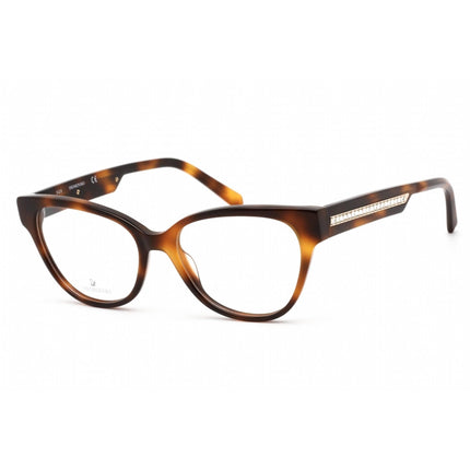 Swarovski Women's Eyeglasses - Dark Havana Cat Eye Plastic Frame, 51 mm | SK5392 052 ,