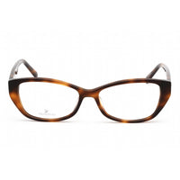 Swarovski Women's Eyeglasses - Dark Havana Cat Eye Plastic Full-Rim Frame | SK5391 052 ,