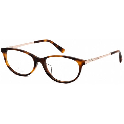 Swarovski Women's Eyeglasses - Dark Havana Oval Plastic Full-Rim Frame | SK5294-D 052 ,