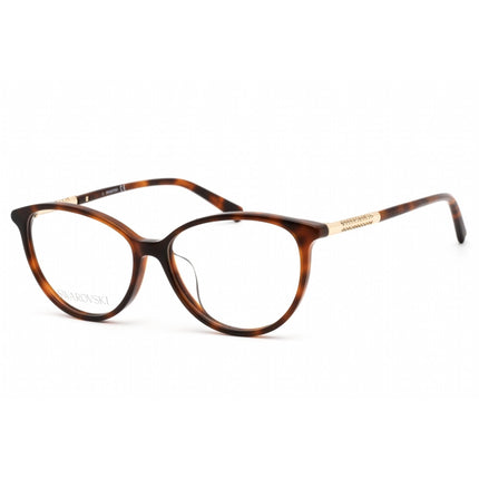 Swarovski Women's Eyeglasses - Dark Havana Oval Plastic Full-Rim Frame | SK5385-F 052 ,