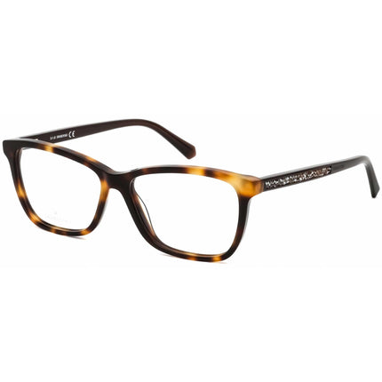 Swarovski Women's Eyeglasses - Dark Havana Plastic Rectangular Frame | SK5265 052 ,