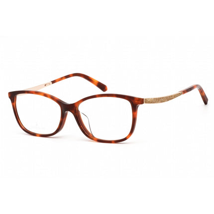 Swarovski Women's Eyeglasses - Dark Havana Rectangular Plastic Frame | SK5412-F 052 ,