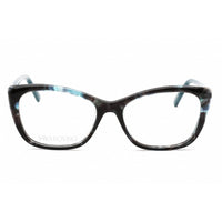 Swarovski Women's Eyeglasses - Full Rim Cat Eye Blue Havana Plastic Frame | SK5416 056 ,