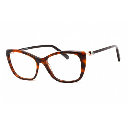 Swarovski Women's Eyeglasses - Full Rim Cat Eye Dark Havana Plastic Frame | SK5416 052 ,