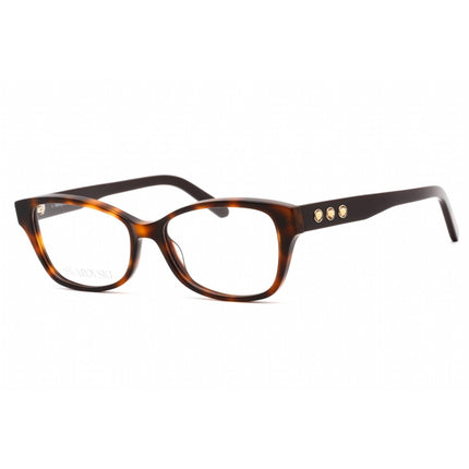 Swarovski Women's Eyeglasses - Full Rim Cat Eye Dark Havana Plastic Frame | SK5430 052 ,