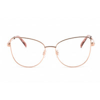 Swarovski Women's Eyeglasses - Full Rim Cat Eye Rose Gold Metal Frame | SK5451 033 ,
