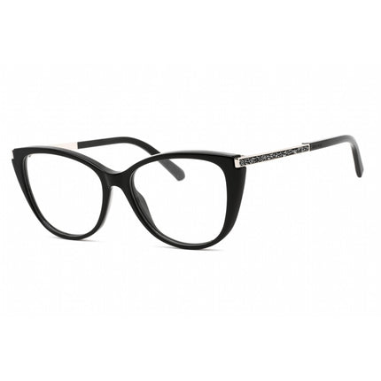 Swarovski Women's Eyeglasses - Full Rim Cat Eye Shiny Black Plastic Frame | SK5414 001 ,