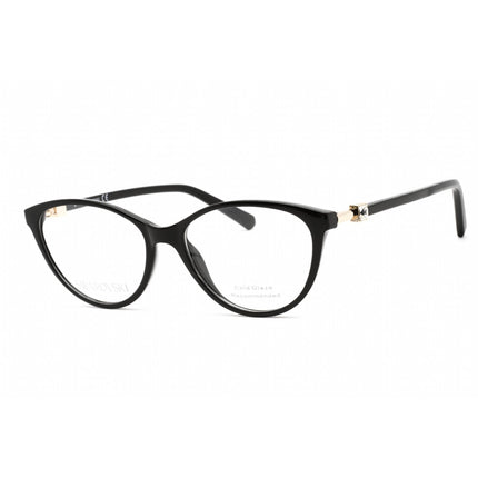 Swarovski Women's Eyeglasses - Full Rim Cat Eye Shiny Black Plastic Frame | SK5415 001 ,