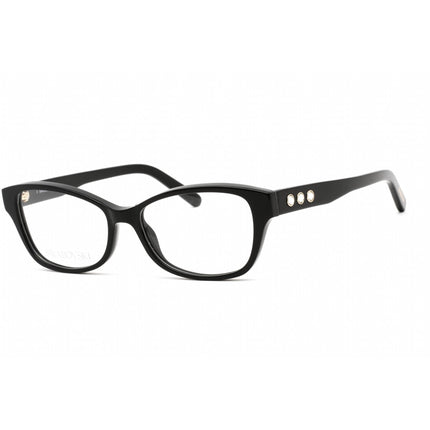 Swarovski Women's Eyeglasses - Full Rim Cat Eye Shiny Black Plastic Frame | SK5430 001 ,