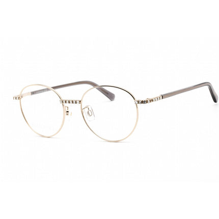 Swarovski Women's Eyeglasses - Full Rim Round Pale Gold Metal Frame | SK5424-H 032 ,