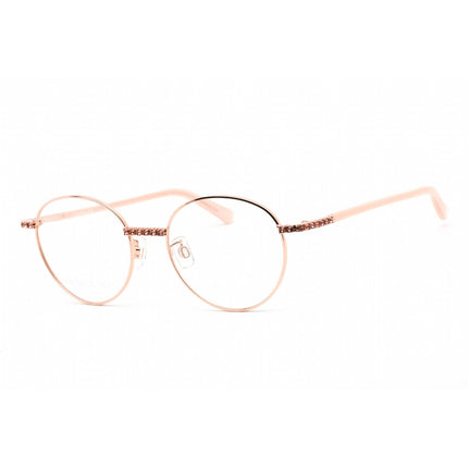Swarovski Women's Eyeglasses - Full Rim Round Rose Gold Metal Frame | SK5424-H 033 ,