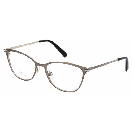 Swarovski Women's Eyeglasses - Grey Full-Rim Cat-Eye Metal Frame | SK5246 001 ,