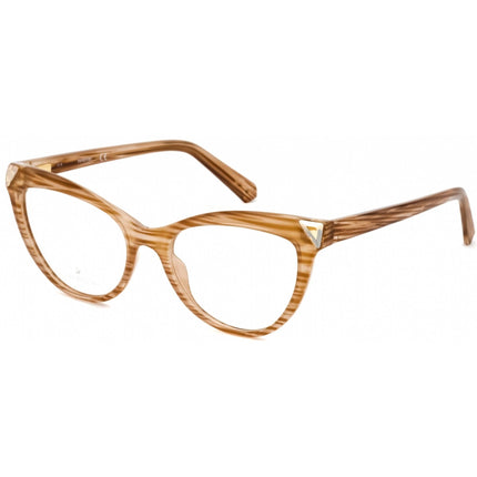 Swarovski Women's Eyeglasses - Light Brown/Other Cat Eye Plastic Frame | SK5268 047 ,