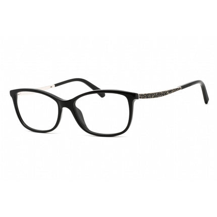 Swarovski Women's Eyeglasses - Rectangular Shiny Black Plastic Frame | SK5412 001 ,