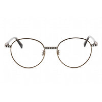 Swarovski Women's Eyeglasses - Round Shape Shiny Dark Brown Metal Frame | SK5424-H 048 ,