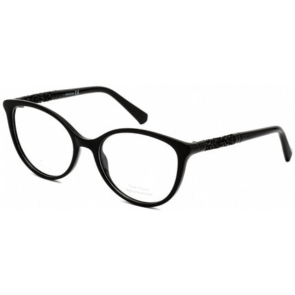 Swarovski Women's Eyeglasses - Shiny Black Cat Eye Plastic Full-Rim Frame | SK5258 001 ,