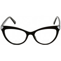 Swarovski Women's Eyeglasses - Shiny Black Cat Eye Plastic Full-Rim Frame | SK5268 001 ,