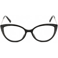 Swarovski Women's Eyeglasses - Shiny Black Cat Eye Plastic/Metal Frame | SK5362 001 ,