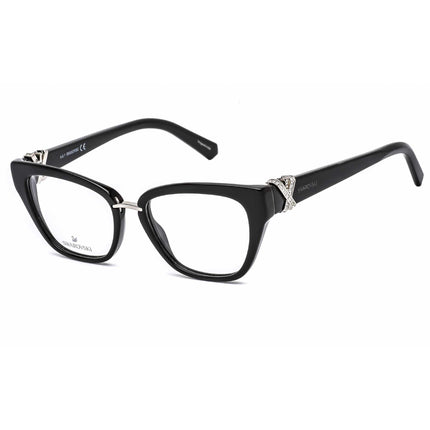 Swarovski Women's Eyeglasses - Shiny Black Full-Rim Square Plastic Frame | SK5251 001 ,
