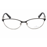 Swarovski Women's Eyeglasses - Shiny Black Oval Full-Rim Frame Crystal | SK5139 001 ,