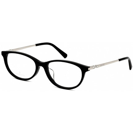 Swarovski Women's Eyeglasses - Shiny Black Oval Plastic Full-Rim Frame | SK5294-D 001 ,
