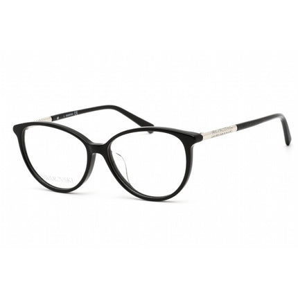 Swarovski Women's Eyeglasses - Shiny Black Oval Plastic Full-Rim Frame | SK5385-F 001 ,